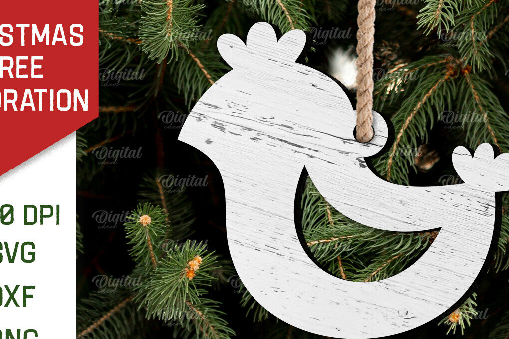 Σετ των 2 Intra απο ξύλο plywood  Χρώμα wenge 3mm-4mm πάχος - Διακόσμηση Χριστουγεννιάτικου Δέντρου Δίασταση 15x15 cm INTRAFABR-74437190