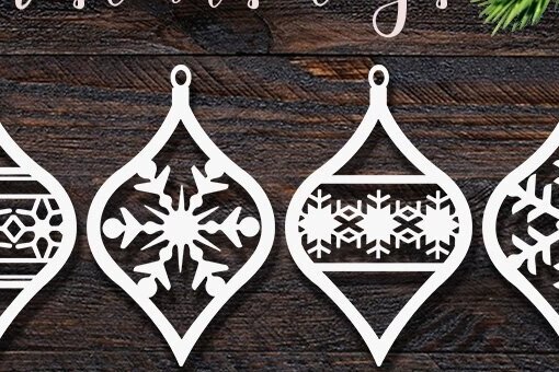 Σετ των 2 Intra απο ξύλο plywood  Χρώμα wenge 3mm-4mm πάχος - Διακόσμηση Χριστουγεννιάτικου Δέντρου Δίασταση 15x15 cm INTRAFABR-74437629