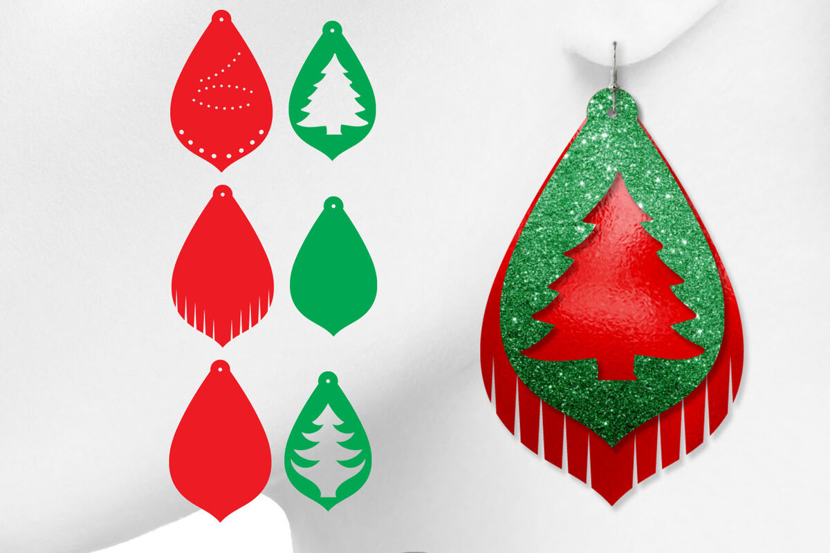 Σετ των 3 Intra απο ξύλο plywood  Χρώμα wenge 3mm-4mm πάχος - Σκουλαρίκι Χριστουγεννιάτικου Δέντρου Δίασταση 3x3 cm INTRAFABR-28658197