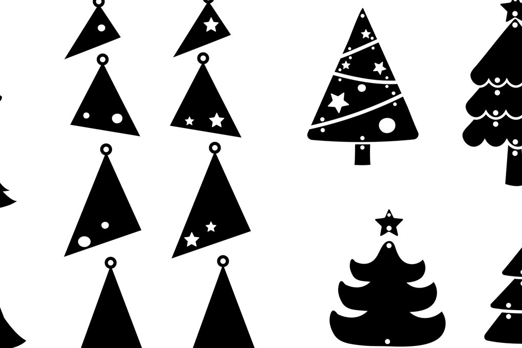 Σετ των 3 Intra απο ξύλο plywood  Χρώμα wenge 3mm-4mm πάχος - Πακέτο Χριστουγεννιάτικων Σκουλαρίκια Δίασταση 3x3 cm INTRAFABR-106070360