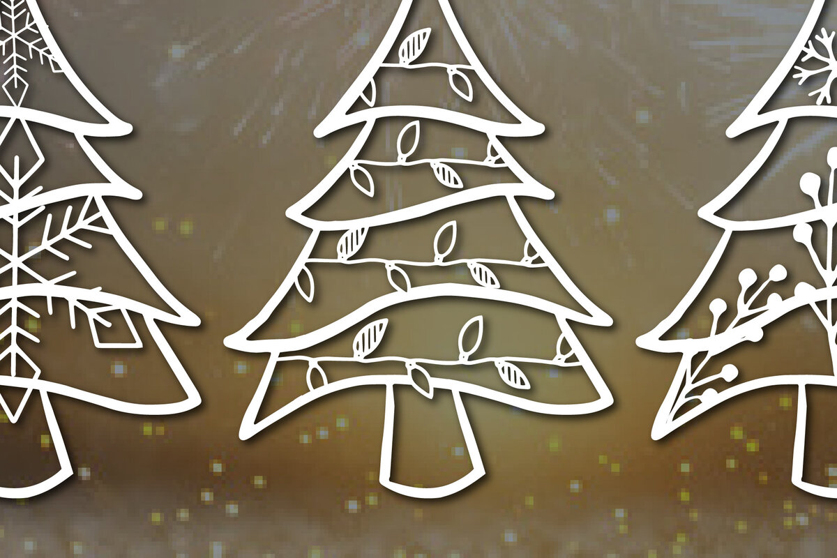 Intra απο ξύλο plywood  Χρώμα wenge 3mm-4mm πάχος - Χριστουγεννιάτικο Δέντρο για Διακόσμηση Πακέτο Δίασταση 25x25 cm INTRAFABR-19046091