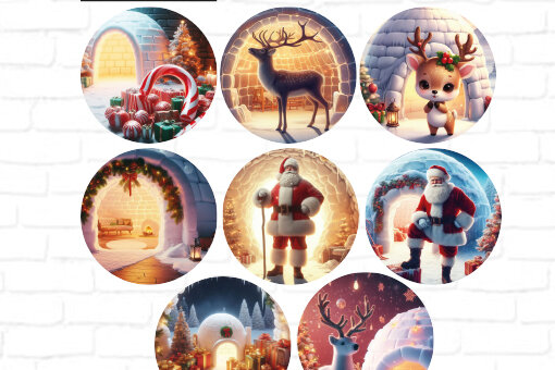 Σετ των 2 Intra απο ξύλο plywood  Χρώμα wenge 3mm-4mm πάχος - ΣΤΟΛΙΔΙ ΧΡΙΣΤΟΥΓΕΝΝΙΑΤΙΚΟ ΔΕΝΤΡΟ Κόψτε και εκτυπώστε Δίασταση 6x6 cm INTRAFABR-107174769