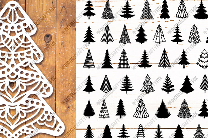 Intra απο ξύλο plywood  Χρώμα wenge 3mm-4mm πάχος - Πακέτο σιλουέτας Χριστουγεννιάτικου Δέντρου Δίασταση 30x40 cm INTRAFABR-74439757