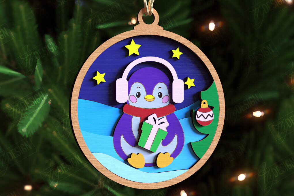 Intra απο ξύλο plywood  Χρώμα wenge 3mm-4mm πάχος - Παιχνίδι Χριστουγεννιάτικου Δέντρου | Διακοσμήσεις διακοπών Δίασταση 15x15 cm INTRAFABR-80254889