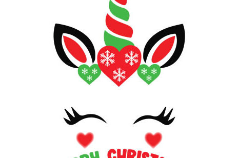 Σετ των 2 Intra απο ξύλο plywood  Χρώμα wenge 3mm-4mm πάχος - Χριστουγεννιάτικος μονόκερος, διανυσματικά σχέδια Δίασταση 15x15 cm INTRAFABR-105053785