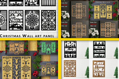 Intra απο ξύλο plywood  Χρώμα wenge 3mm-4mm πάχος - Πακέτο με χριστουγεννιάτικο τοίχο Δίασταση 40x50 cm INTRAFABR-103869360