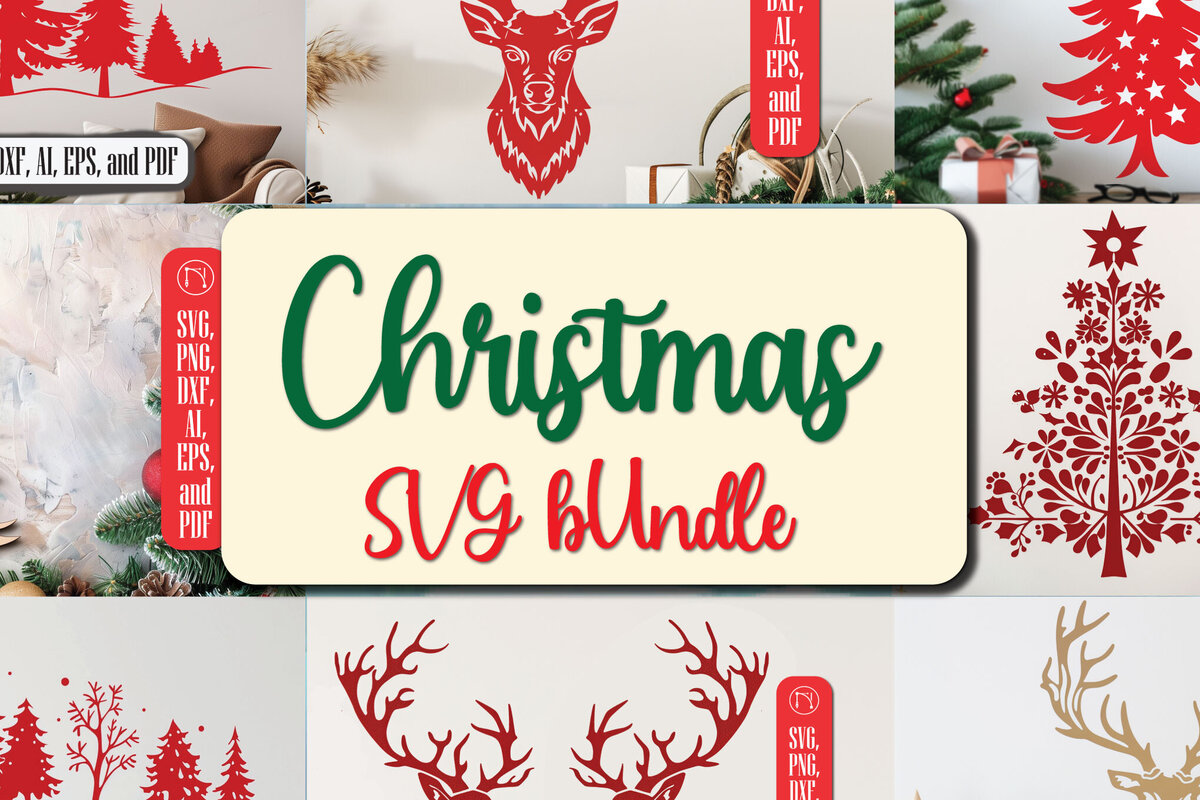 Σετ των 2 Intra απο ξύλο plywood  Χρώμα wenge 3mm-4mm πάχος - Χριστουγεννιάτικη διακόσμηση τοίχου Cut File Bundle Δίασταση 4x4 cm INTRAFABR-16687396