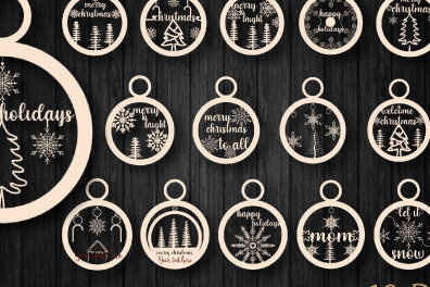 Σετ των 2 Intra απο ξύλο plywood  Χρώμα wenge 3mm-4mm πάχος - Χριστουγεννιάτικο Ξύλινο Στολίδι Χαρτί κοπής Δίασταση 6x6 cm INTRAFABR-108111776