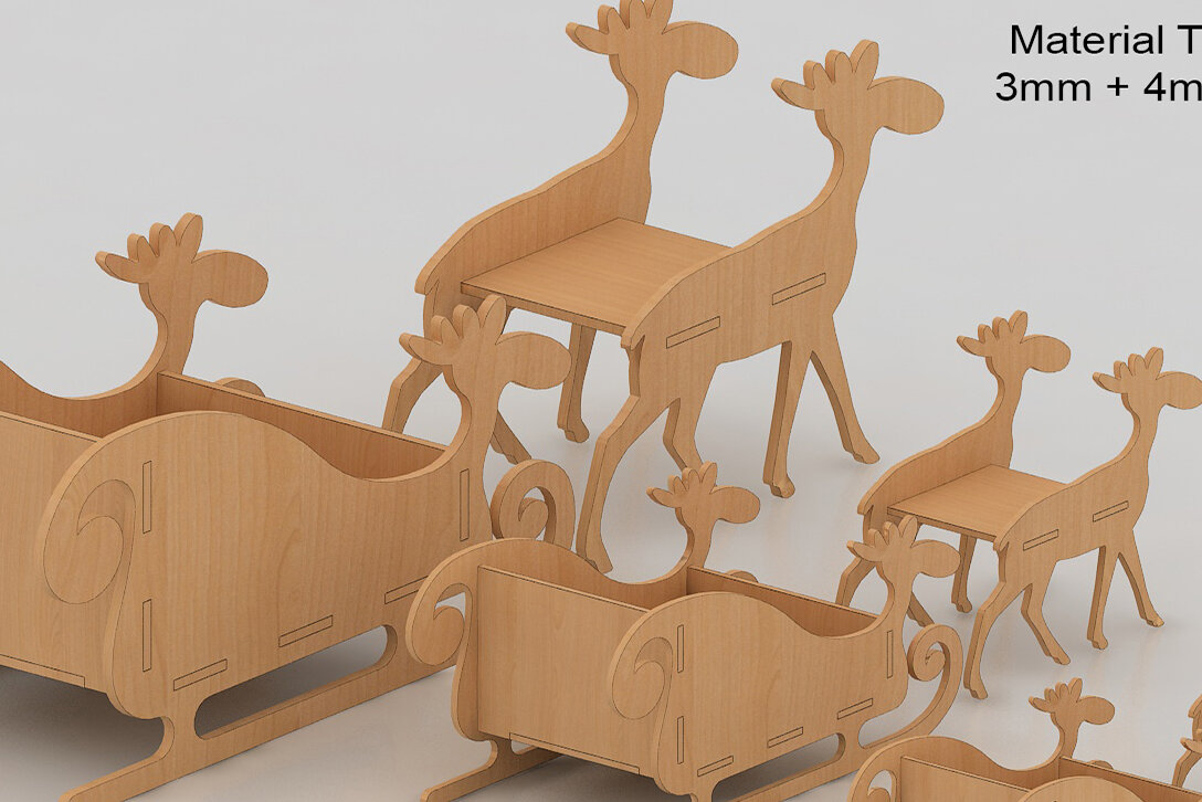 Intra απο ξύλο plywood  Χρώμα wenge 3mm-4mm πάχος - Χριστουγεννιάτικα Ξύλινα Αρχεία Λέιζερ Άι Βασίλη Δίασταση 30x20 cm INTRAFABR-109445920