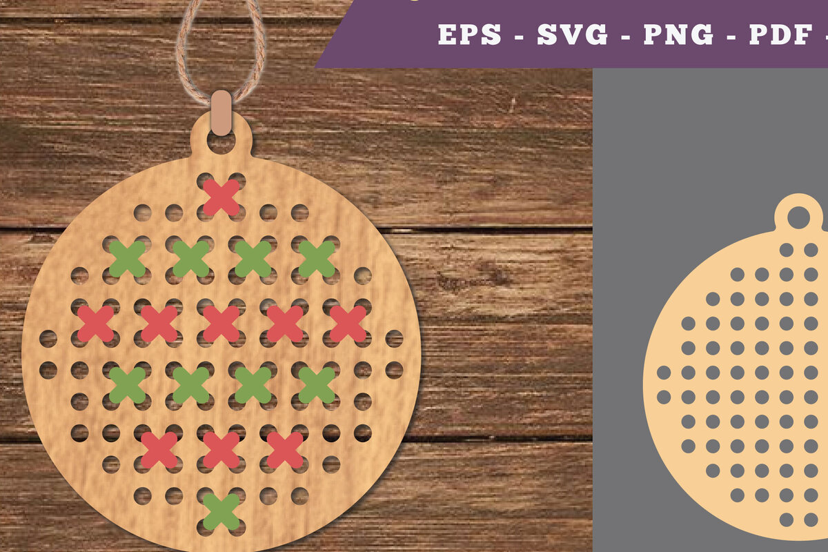 Intra απο ξύλο plywood  Χρώμα wenge 3mm-4mm πάχος - Circle Cross Stitch Δίασταση 20x20 cm INTRAFABR-29178208