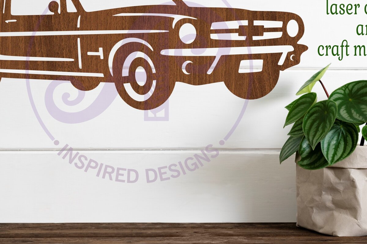 Intra απο ξύλο plywood  Χρώμα wenge 3mm-4mm πάχος - Κλασικό σχέδιο επιγραφής αυτοκινήτου 4, Δίασταση 40x50 cm INTRAFABR-66892140