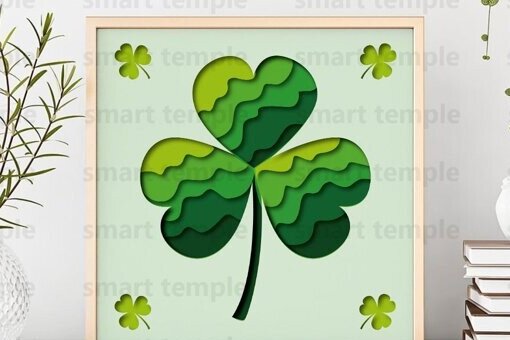 Intra απο ξύλο plywood  Χρώμα wenge 3mm-4mm πάχος - Clover Cricut, Clover 3d Shadowbox Δίασταση 20x20 cm INTRAFABR-97657145