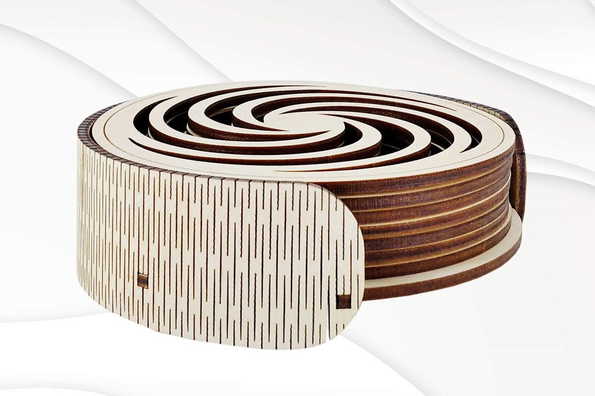 Intra απο ξύλο plywood  Χρώμα wenge 3mm-4mm πάχος - Θήκη σουβέρ με Hot Stand Δίασταση 30x20 cm INTRAFABR-98477333