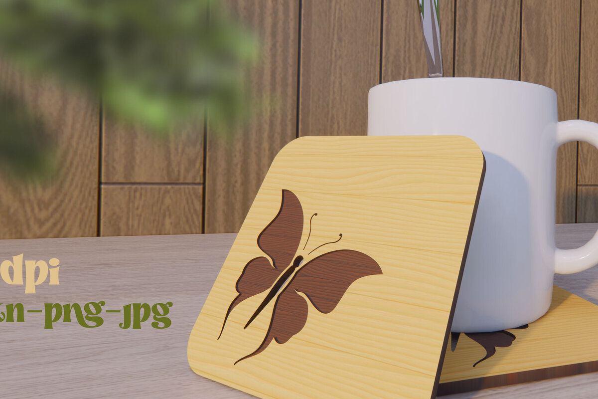 Intra απο ξύλο plywood  Χρώμα wenge 3mm-4mm πάχος - Σχεδιασμός σουβέρ Δίασταση 15x15 cm INTRAFABR-29859643