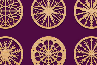 Intra απο ξύλο plywood  Χρώμα wenge 3mm-4mm πάχος - Σετ σουβέρ Δίασταση 40x50 cm INTRAFABR-100297631