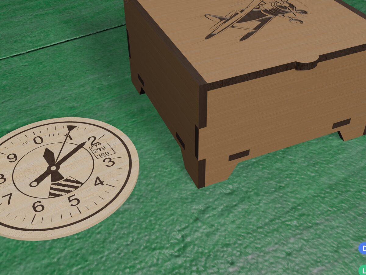 Intra απο ξύλο plywood  Χρώμα wenge 3mm-4mm πάχος - Coasters Laser Files Όργανο αεροπλάνου Δίασταση 20x20 cm INTRAFABR-100296766