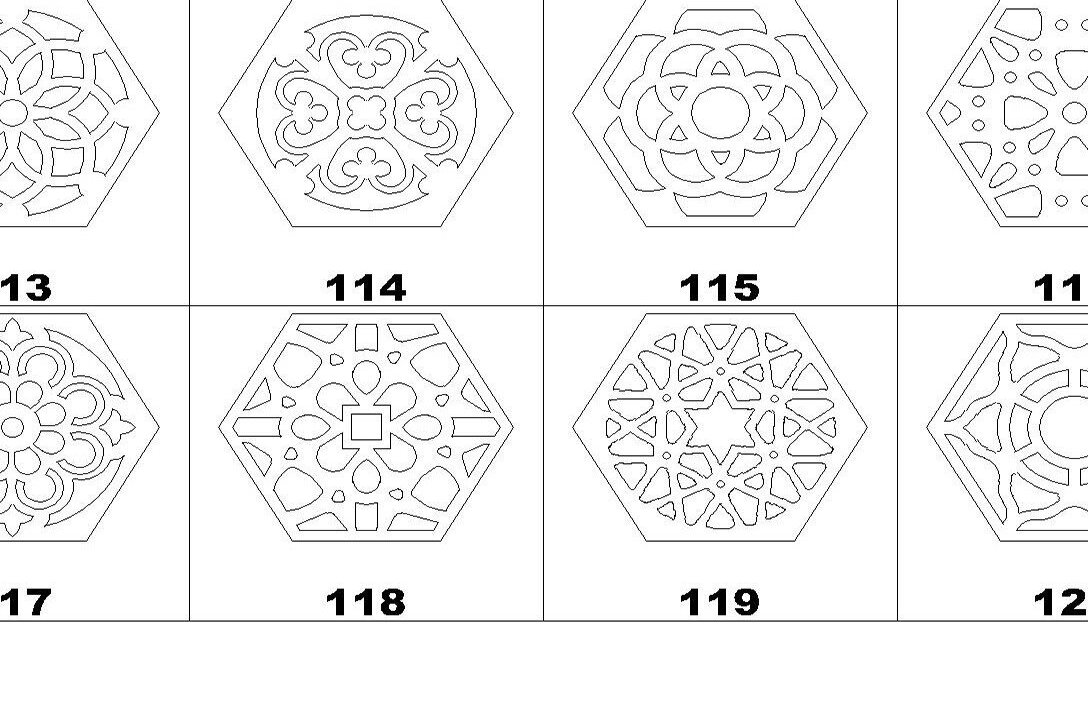 Intra απο ξύλο plywood  Χρώμα wenge 3mm-4mm πάχος - Σουβέρ , Διακόσμηση σπιτιού Dxf, Glowforge Δίασταση 20x20 cm INTRAFABR-80153903