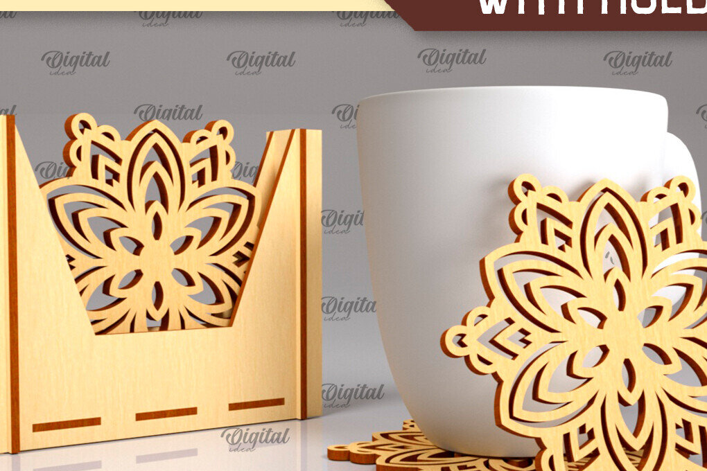 Intra απο ξύλο plywood  Χρώμα wenge 3mm-4mm πάχος - Σουβέρ με θήκη Design Δίασταση 30x20 cm INTRAFABR-101182083