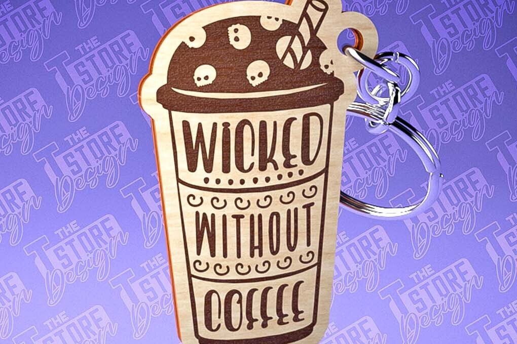 Σετ των 2 Intra απο ξύλο plywood  Χρώμα wenge 3mm-4mm πάχος - Κοπή Laser Μπρελόκ Καφέ | Αστεία αποσπάσματα Δίασταση 4x4 cm INTRAFABR-34028456