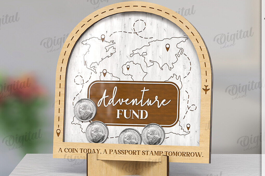 Intra απο ξύλο plywood  Χρώμα wenge 3mm-4mm πάχος - Θήκη νομισμάτων LaserCut. Ξύλινο Κουτιά Δίασταση 30x20 cm INTRAFABR-116644839