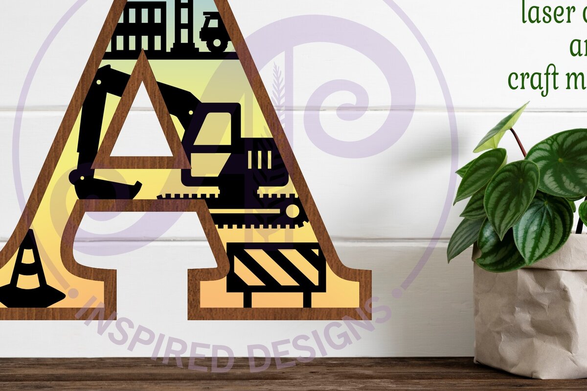 Intra απο ξύλο plywood  Χρώμα wenge 3mm-4mm πάχος - Κατασκευή Larg a Wall Letter 3 Layer Δίασταση 30x20 cm INTRAFABR-122114083