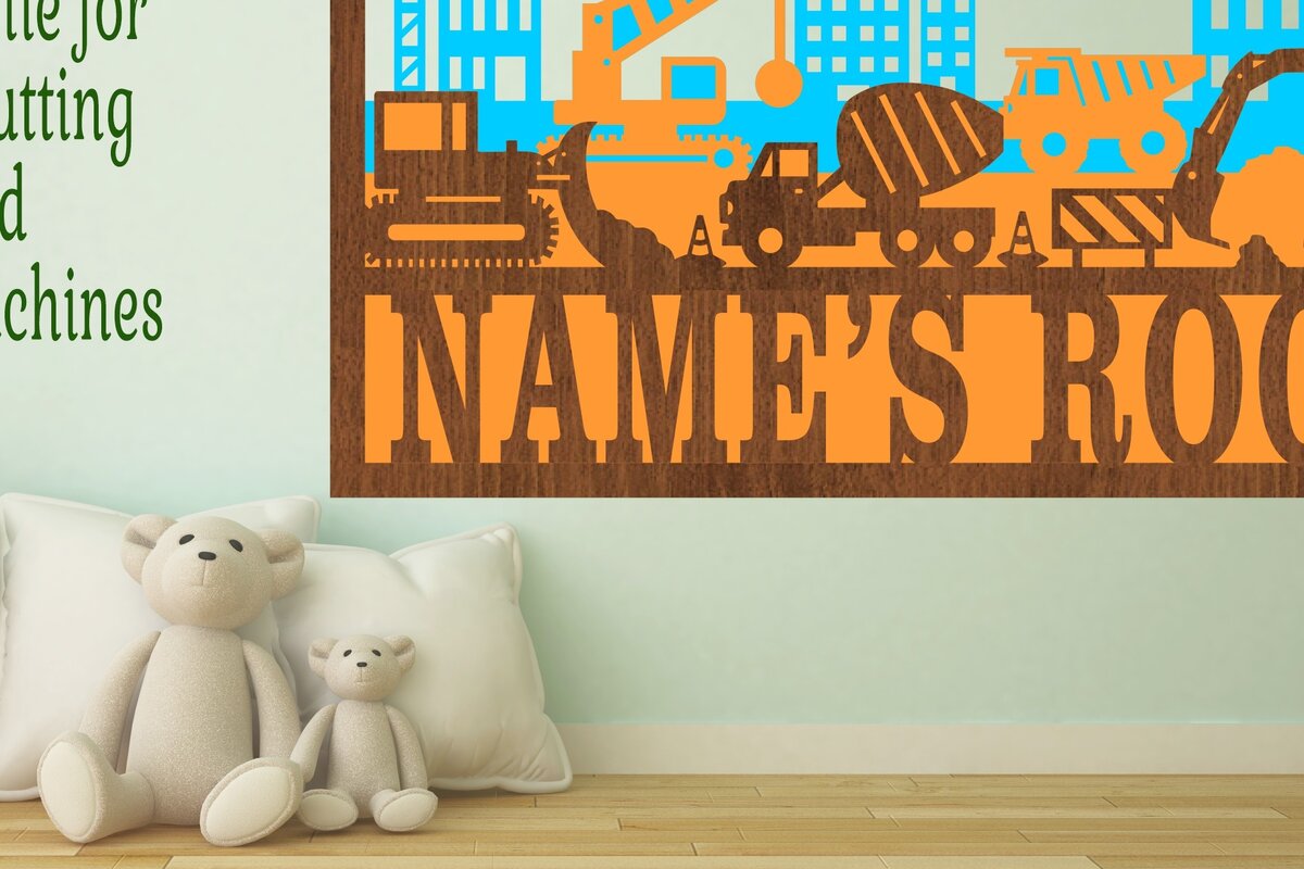 Intra απο ξύλο plywood  Χρώμα wenge 3mm-4mm πάχος - Πινακίδα ονόματος σκηνής κατασκευής 3 επιπέδων Δίασταση 30x20 cm INTRAFABR-40381109