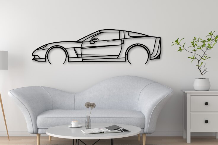 Intra απο ξύλο plywood  Χρώμα wenge 3mm-4mm πάχος - Διακόσμηση τοίχου αυτοκινήτου Corvette C6 Δίασταση 20x20 cm INTRAFABR-109445932