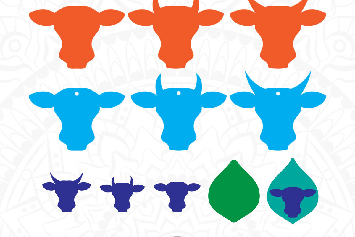 Σετ των 3 Intra απο ξύλο plywood  Χρώμα wenge 3mm-4mm πάχος - Σκουλαρίκια αγελάδας, σκουλαρίκια δάκρυ Δίασταση 3x3 cm INTRAFABR-96573409