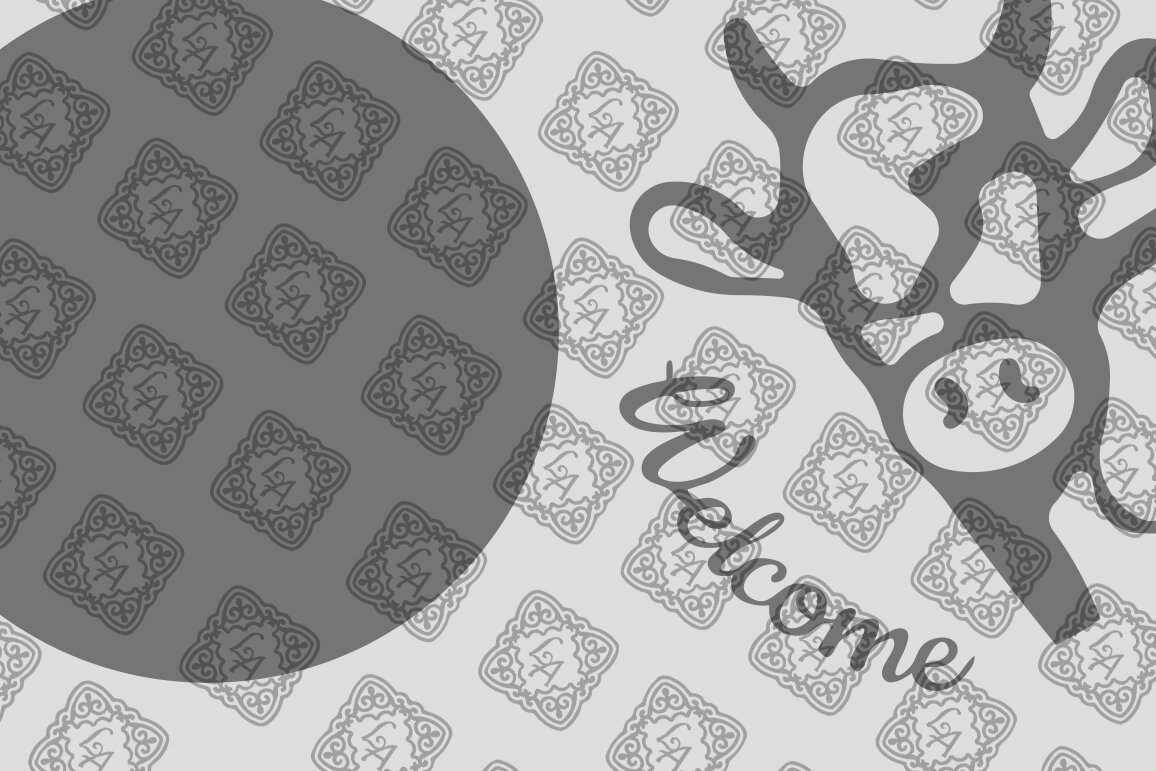 Intra απο ξύλο plywood  Χρώμα wenge 3mm-4mm πάχος - Στρογγυλή πινακίδα καλωσορίσματος αγελάδας Δίασταση 30x20 cm INTRAFABR-74439188