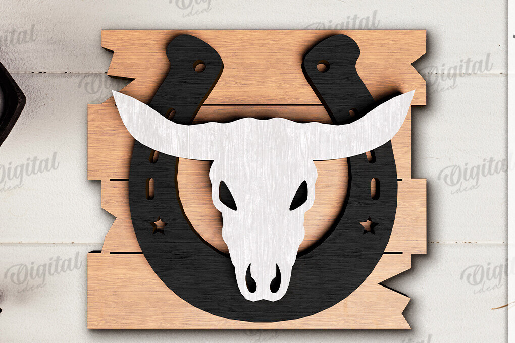 Intra απο ξύλο plywood  Χρώμα wenge 3mm-4mm πάχος - Διακόσμηση δίσκων Cowboy Tiered Δίασταση 30x20 cm INTRAFABR-122601340