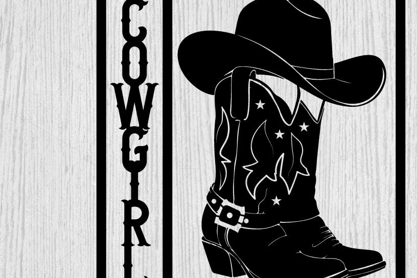 Intra απο ξύλο plywood  Χρώμα wenge 3mm-4mm πάχος - κοπής με λέιζερ ού τοίχου Cowgirl Δίασταση 40x50 cm INTRAFABR-85476768