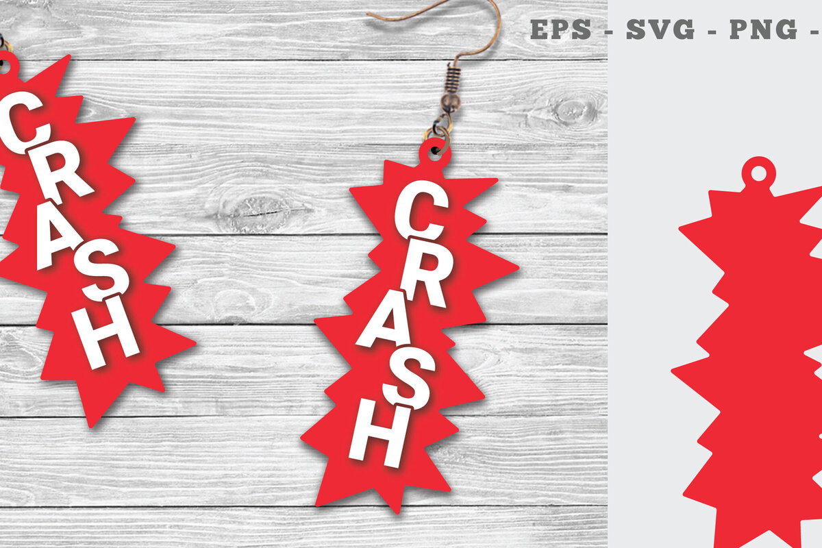 Σετ των 3 Intra απο ξύλο plywood  Χρώμα wenge 3mm-4mm πάχος - Σκουλαρίκια Crash Δίασταση 3x3 cm INTRAFABR-111323440