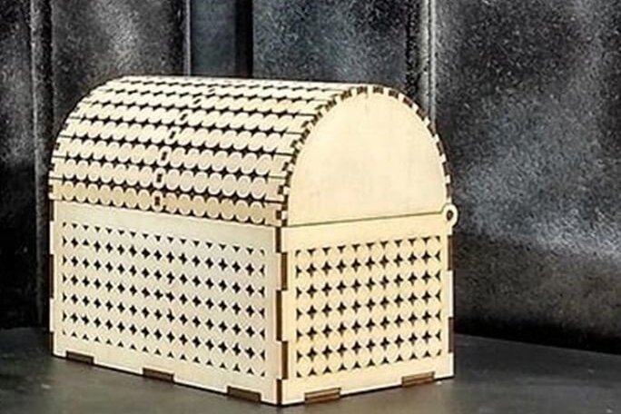 Σετ των 2 Intra απο ξύλο plywood  Χρώμα wenge 3mm-4mm πάχος - Κλουβί, Κουτί κοσμημάτων, Κουτί δώρου Δίασταση 10x15 cm INTRAFABR-111323441