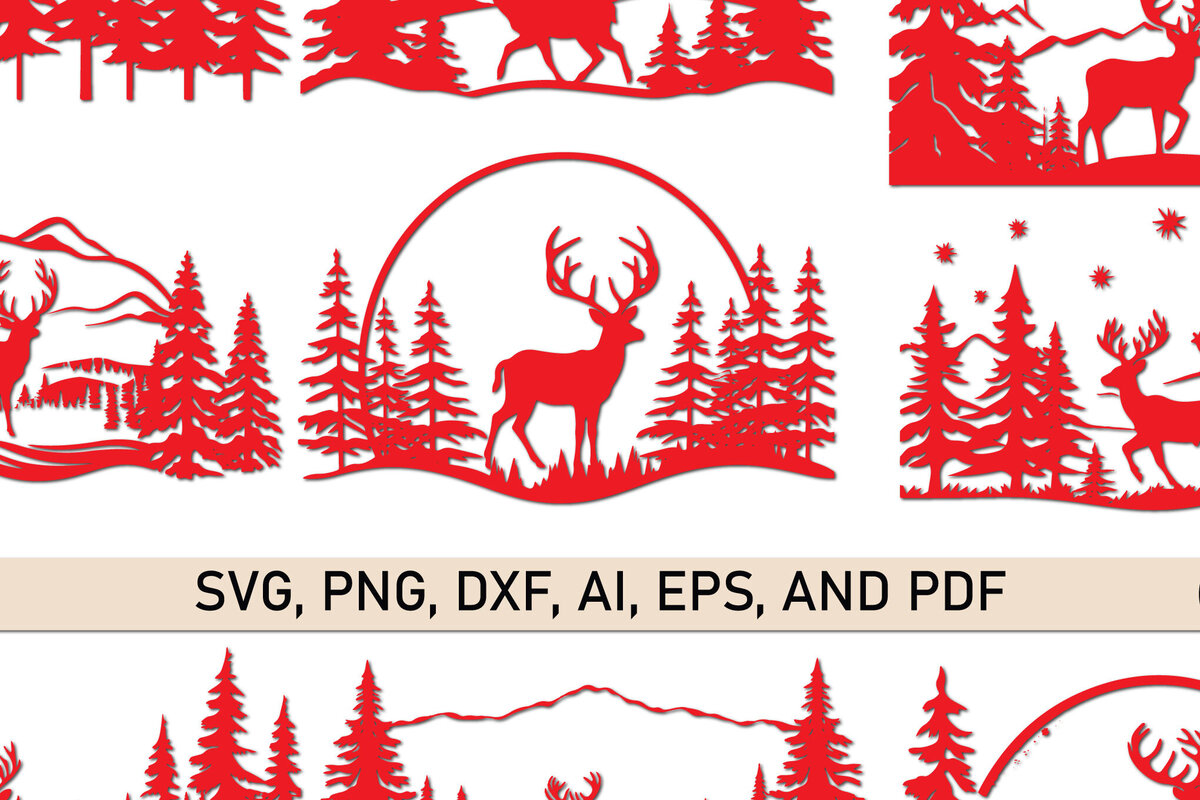 Σετ των 2 Intra απο ξύλο plywood  Χρώμα wenge 3mm-4mm πάχος - Πακέτο Cricut Χριστουγέννων ReindeerJoy Δίασταση 4x4 cm INTRAFABR-89200982