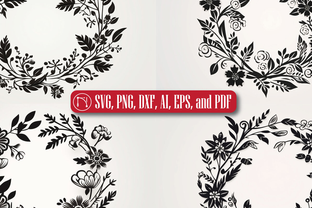 Σετ των 2 Intra απο ξύλο plywood  Χρώμα wenge 3mm-4mm πάχος - Πακέτο Χριστουγεννιάτικου στεφάνου Cricut Δίασταση 6x6 cm INTRAFABR-116549520