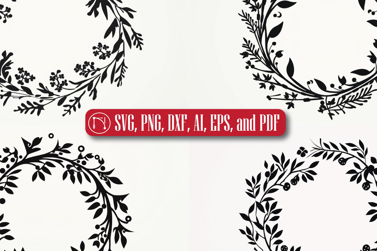 Σετ των 2 Intra απο ξύλο plywood  Χρώμα wenge 3mm-4mm πάχος - Πακέτο Χριστουγεννιάτικου στεφάνου Cricut Δίασταση 6x6 cm INTRAFABR-120536225