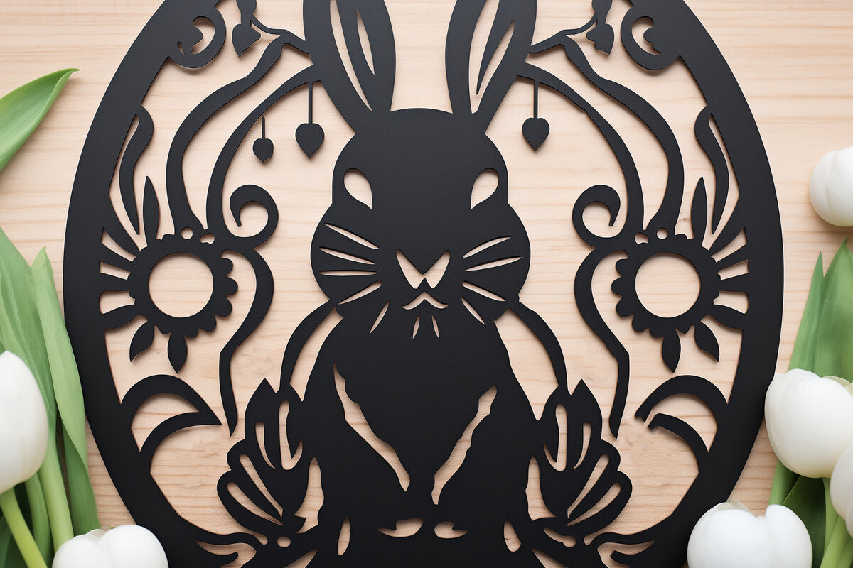 Σετ των 2 Intra απο ξύλο plywood  Χρώμα wenge 3mm-4mm πάχος - Cricut Πασχαλινό Δίασταση 4x4 cm INTRAFABR-115707324