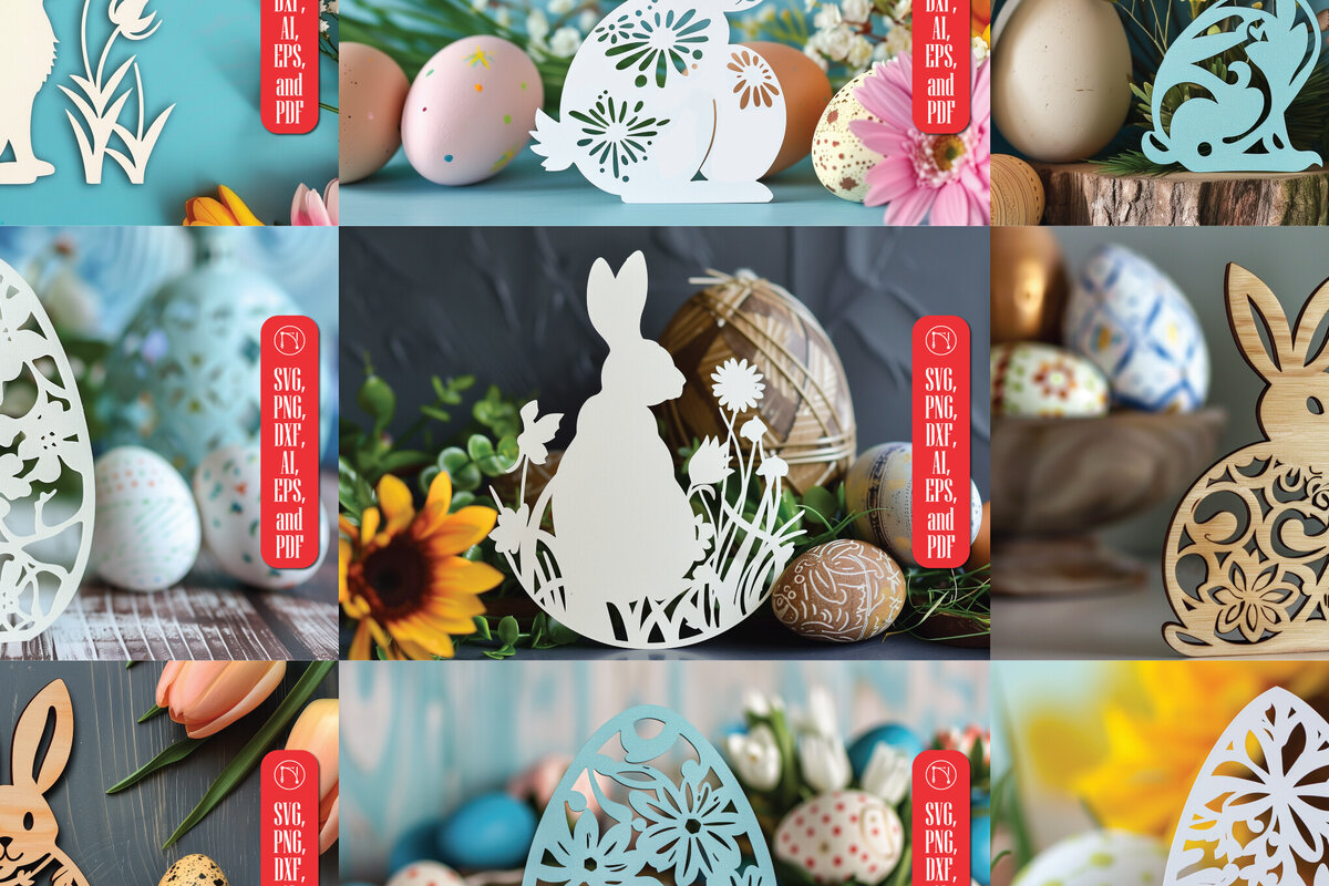 Σετ των 2 Intra απο ξύλο plywood  Χρώμα wenge 3mm-4mm πάχος - Πακέτο αρχείων Πασχαλινής Cricut Δίασταση 4x4 cm INTRAFABR-104776679