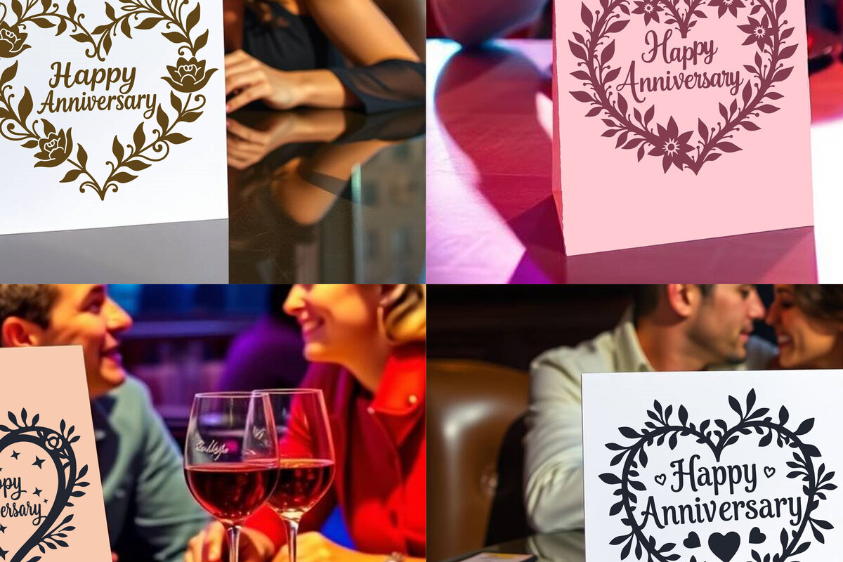 Intra απο ξύλο plywood  Χρώμα wenge 3mm-4mm πάχος - Πακέτο κάρτας Cricut Happy Anniversary Δίασταση 20x20 cm INTRAFABR-87197737