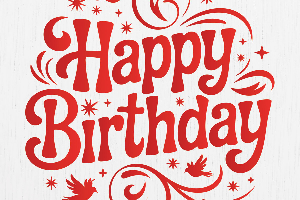 Intra απο ξύλο plywood  Χρώμα wenge 3mm-4mm πάχος - Cricut Happy Birthday Card Design 16 Δίασταση 20x20 cm INTRAFABR-119620422