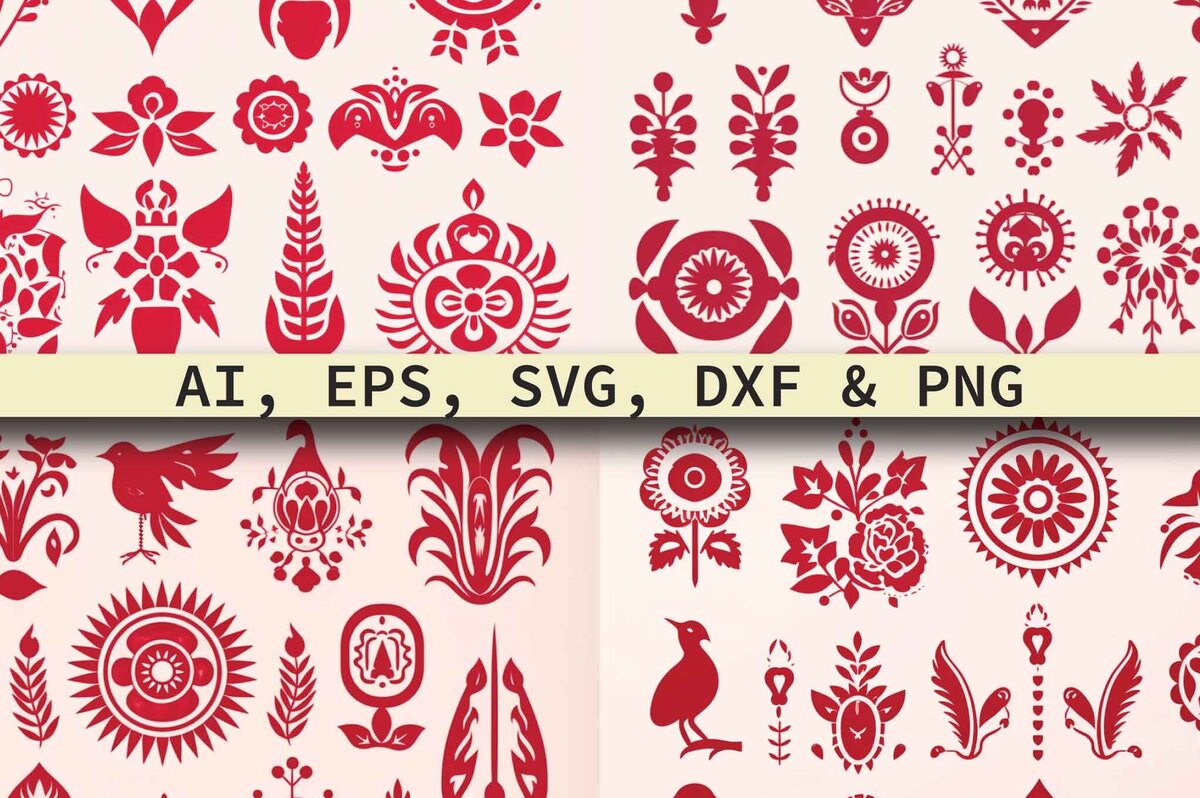 Σετ των 2 Intra απο ξύλο plywood  Χρώμα wenge 3mm-4mm πάχος - Cricut Paper Cut Boho Bundle Δίασταση 4x4 cm INTRAFABR-68886353