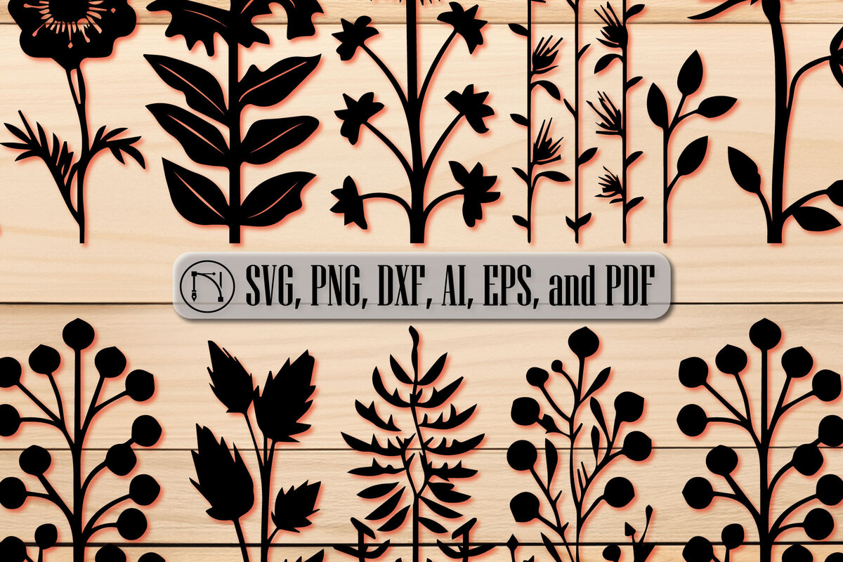 Intra απο ξύλο plywood  Χρώμα wenge 3mm-4mm πάχος - Πακέτο με χαρτί Cricut Cut Wild Flowers Δίασταση 10x15 cm INTRAFABR-104016771