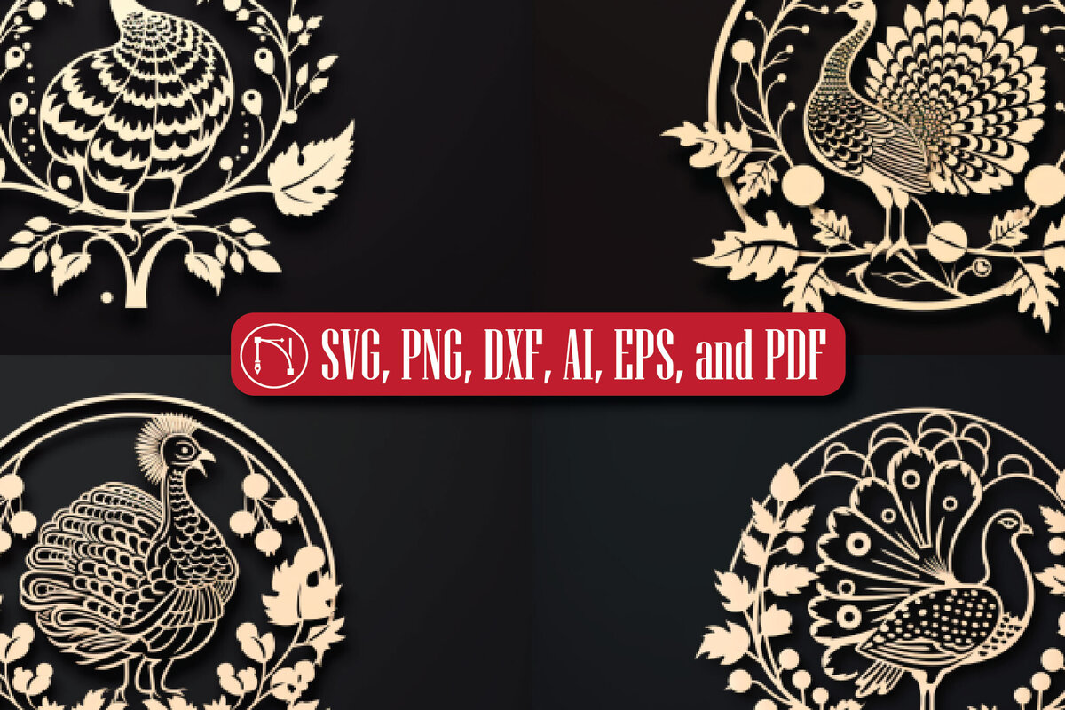 Σετ των 2 Intra απο ξύλο plywood  Χρώμα wenge 3mm-4mm πάχος - Πακέτο για την Ημέρα των Ευχαριστιών Cricut Δίασταση 4x4 cm INTRAFABR-100486721