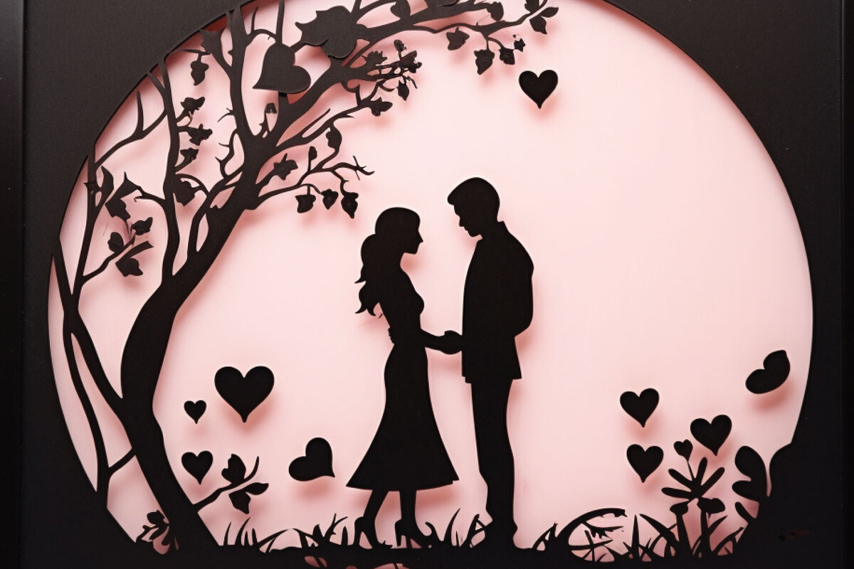 Σετ των 2 Intra απο ξύλο plywood  Χρώμα wenge 3mm-4mm πάχος - Πακέτο Cricut Valentine Decor Δίασταση 4x4 cm INTRAFABR-100486474