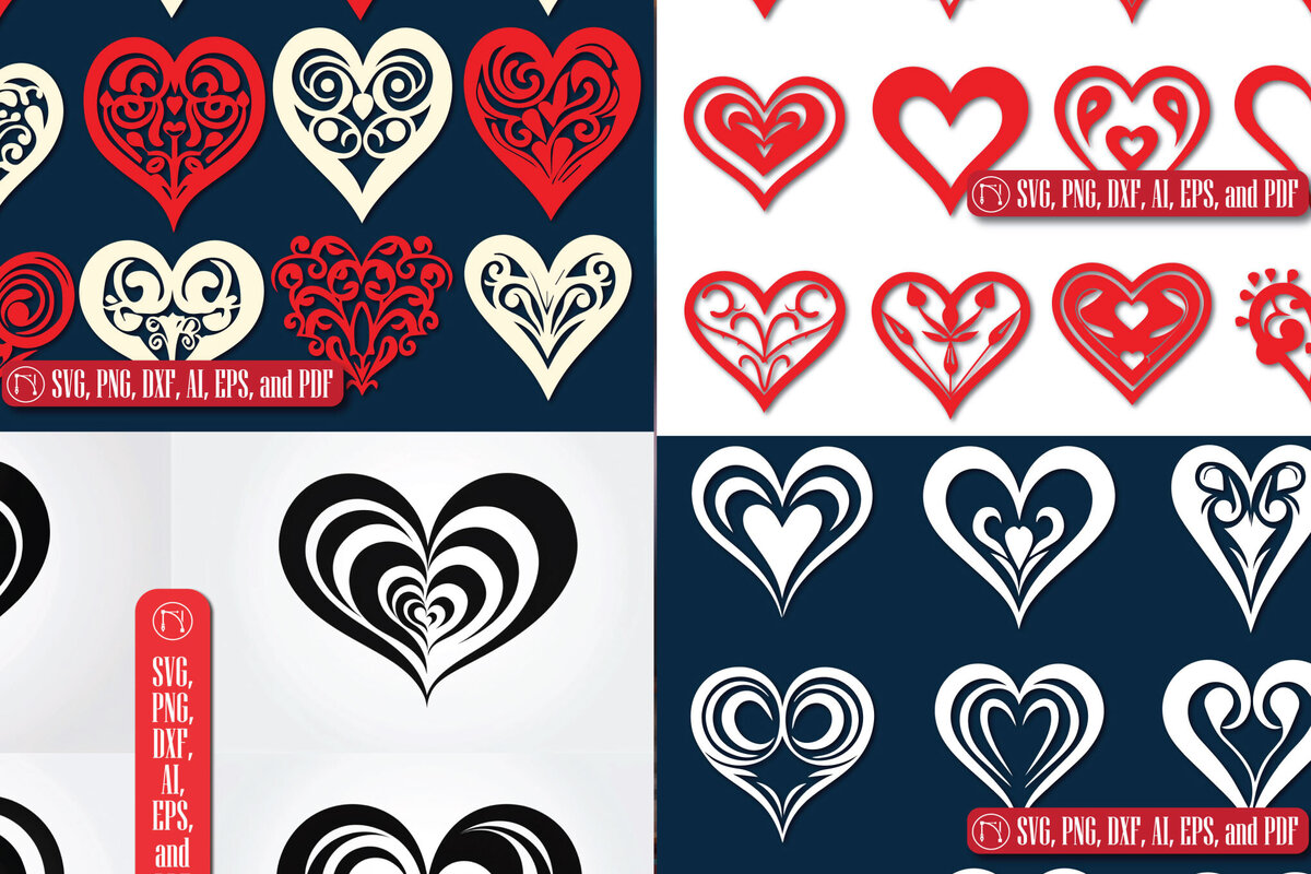 Σετ των 2 Intra απο ξύλο plywood  Χρώμα wenge 3mm-4mm πάχος - Πακέτο Cricut Valentine Heart Δίασταση 4x4 cm INTRAFABR-111210462