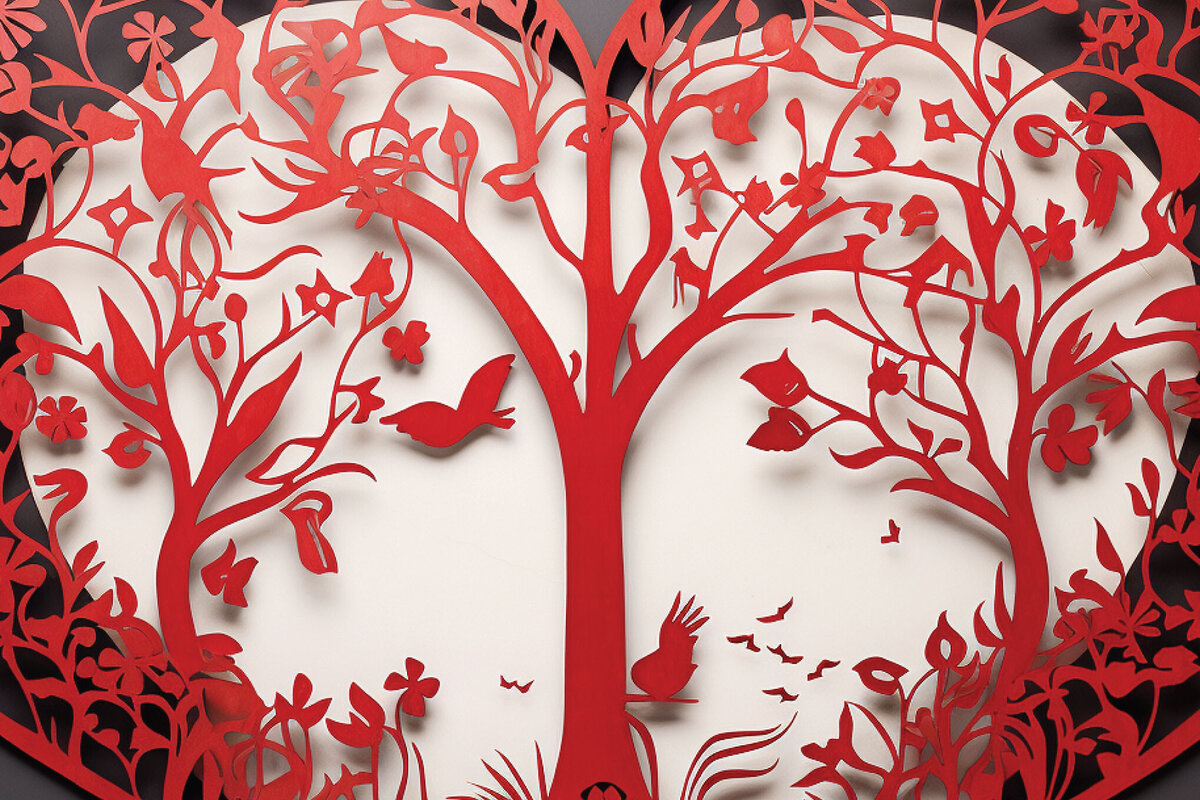 Σετ των 2 Intra απο ξύλο plywood  Χρώμα wenge 3mm-4mm πάχος - Cricut Valentine με λέιζερ Δίασταση 4x4 cm INTRAFABR-60315339