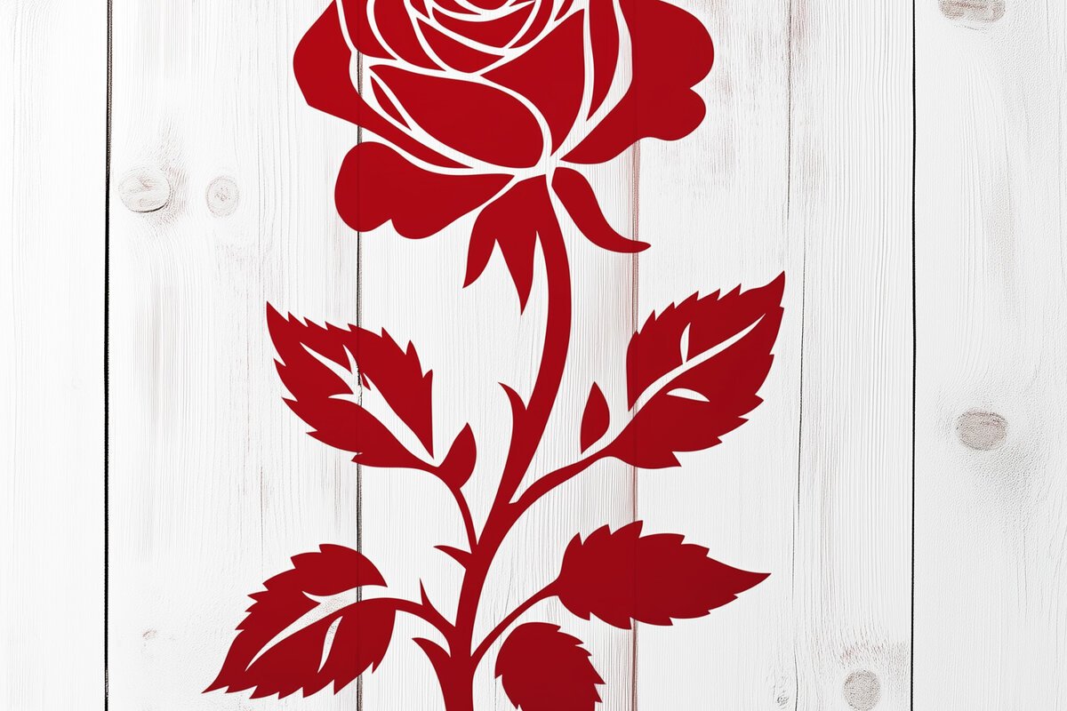 Σετ των 2 Intra απο ξύλο plywood  Χρώμα wenge 3mm-4mm πάχος - Cricut Valentine Rose Cut Δίασταση 4x4 cm INTRAFABR-124974358