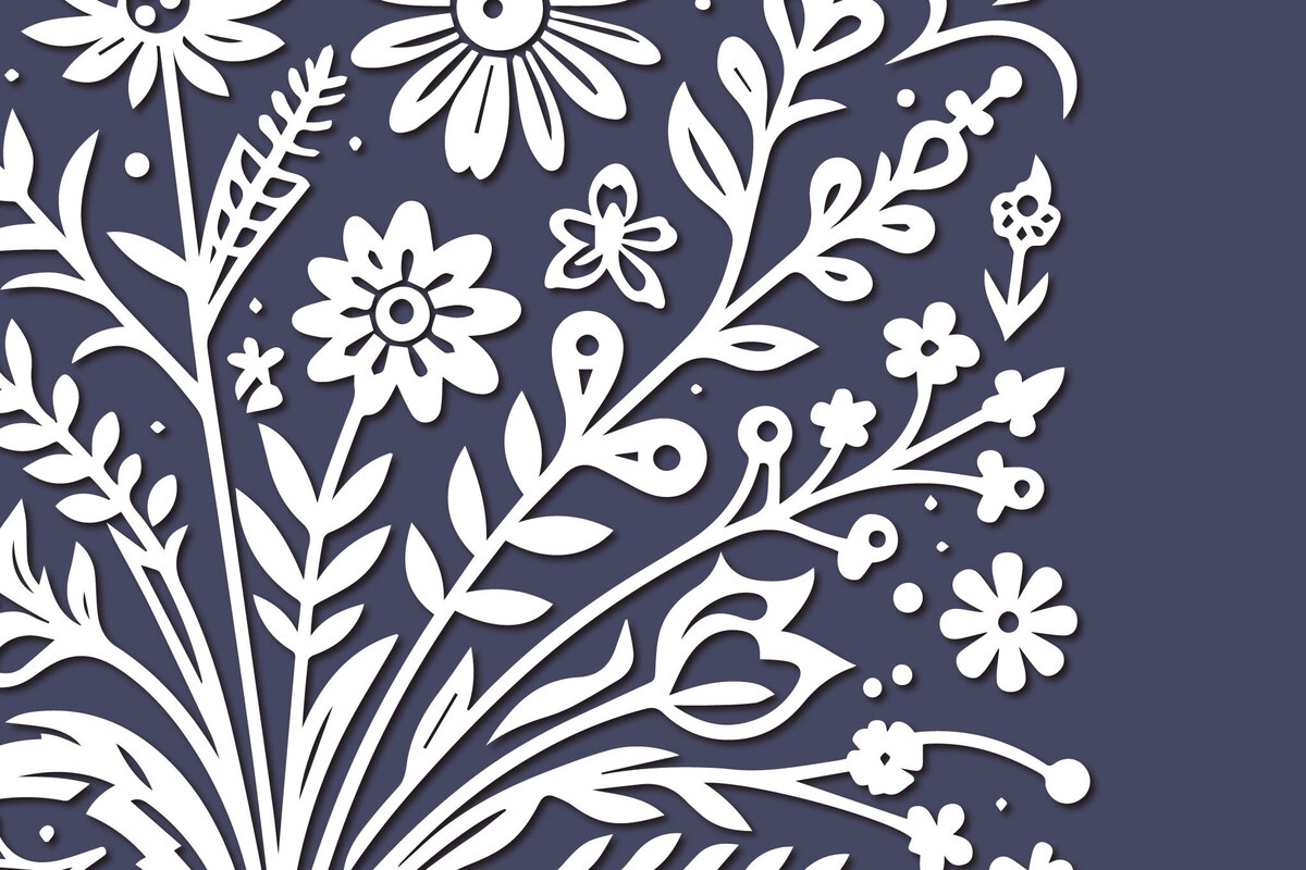 Σετ των 2 Intra απο ξύλο plywood  Χρώμα wenge 3mm-4mm πάχος - Cricut Wildflower Δίασταση 4x4 cm INTRAFABR-113396267