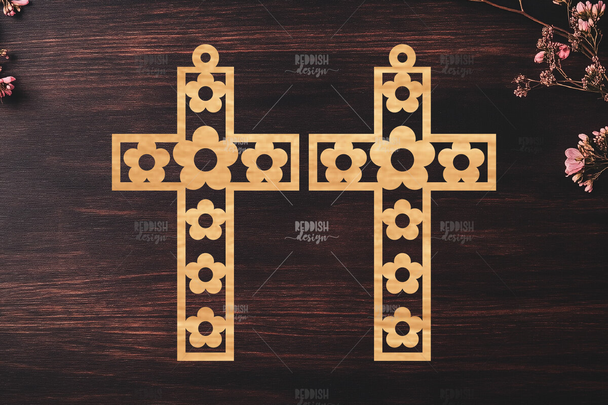 Σετ των 3 Intra απο ξύλο plywood  Χρώμα wenge 3mm-4mm πάχος - Σταυρωτά σκουλαρίκια Δίασταση 3x3 cm INTRAFABR-121436652