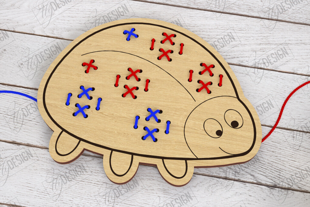 Intra απο ξύλο plywood  Χρώμα wenge 3mm-4mm πάχος - Cross Stitch Animals | CNC Δίασταση 15x15 cm INTRAFABR-122421727